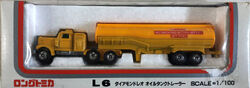 ロングトミカ　Ｌ６－１－９　ダイヤモンドレオ　オイルタンクトレーラー　青黄タンク Amazon.co.jp: #464 ロングトミカ L6 ダイアモンドレオ オイル