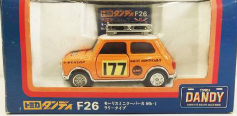 Tomica Dandy F26 Morris Mini Cooper S Mk-I Rally Type | Tomica