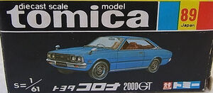 トミカNo.89トヨタコロナ 2000GT トミカ トヨタ コロナ 2000GT No.89 1/61 - メルカリ