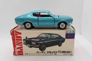 Tomica Dandy 017 Nissan Bluebird U 1800 SSS-E | Tomica Wiki | Fandom