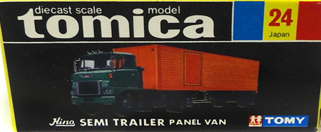 No. 24 Hino Semi Trailer Panel Van | Tomica Wiki | Fandom