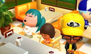 Stage 4. A family dozing off at the Café.