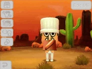 The unique animation that plays after a Mii eats special food.