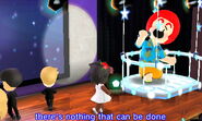 A male Mii performing a ballad song.