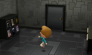 A Mii skipping happily.