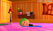 A Mii taking a nap.