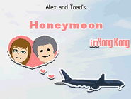 A couple going on a honeymoon.