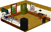 The kitchen as an interior in Tomodachi Collection.