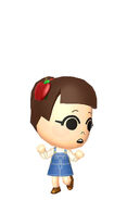 A mii looking worried.