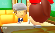 A mii accepting the confession