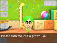 Mii when given an Age-o-matic