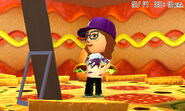 One of two poses a Mii makes when they use a Mirror.