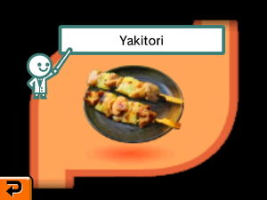 Yakitori in stomach