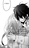 Haru hugging Shizuka