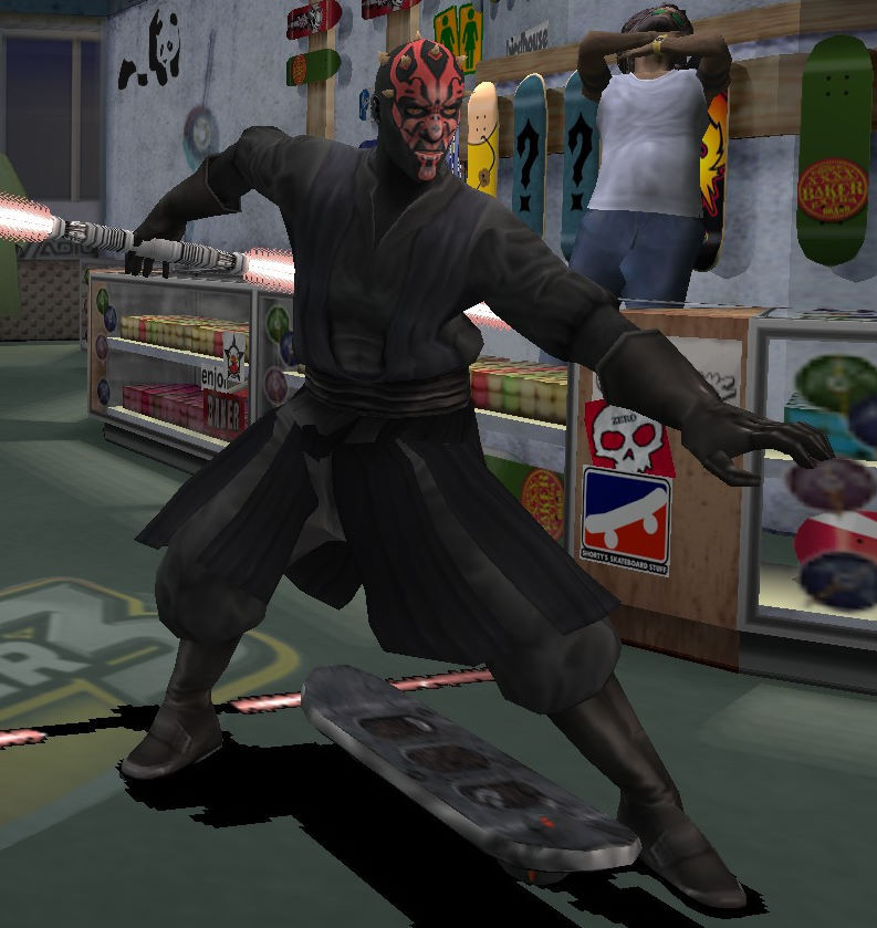 Darth Maul in Tony Hawk's Pro Skater 3 : r/gaming