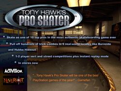Tony Hawk's Pro Skater - PlayStation