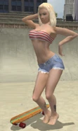 Daisy performing the Ahhh Yeahhh!!! special trick that was also used by Private Carrera in THPS3.