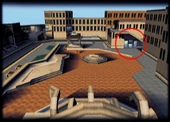 Screenshot showing the removed store entrance in San Francisco. It is still there in pre-release THPS1 Beta.