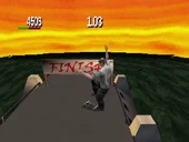 Finish area in beta version of THPS