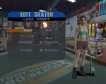 Attempt to create Lara Croft using skater editor in THPS3.