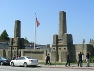 Edwards Stadium decorative wall