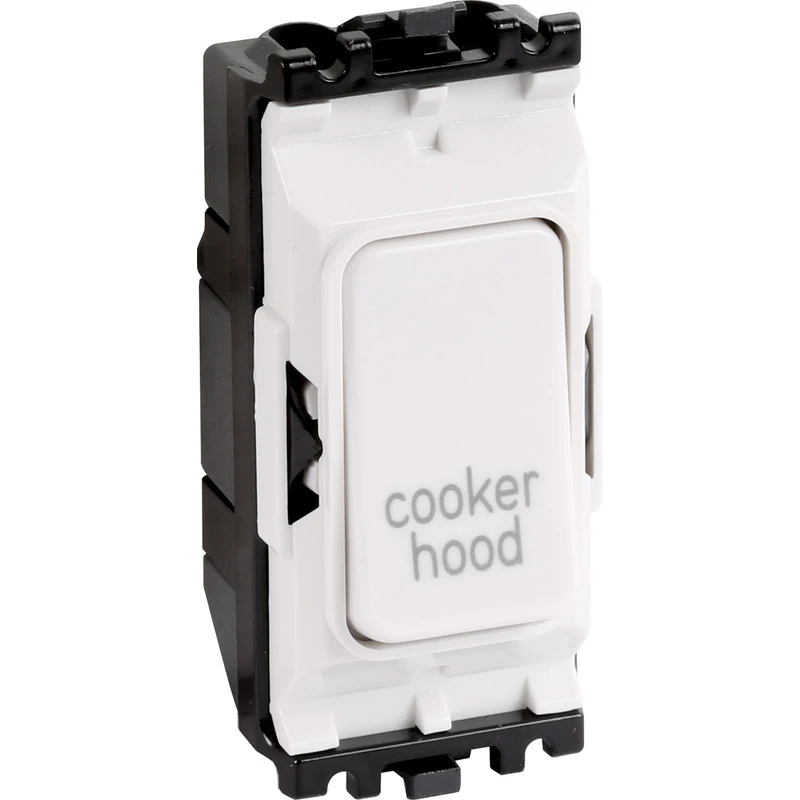 MK Grid Plus 20A 1 Way DP Engraved Modules Cooker Hood Toolstation