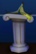 A used Banana Peel on display in the Mickey Toon Hall.