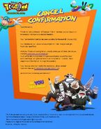 Confirm Cancellation Email