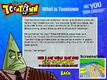 The "What is Toontown" Screen (A slideshow of various game screenshots appeared in the bottom right corner)