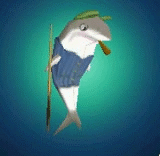 Series 3 Toontown Online Trading Card Pool Shark Fish