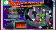 Toon Resistance showing information about their mega invasions