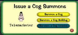 Cog summons