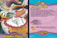 Birthday Cake Trading card