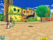 A Double Talker slipping on a Banana peel
