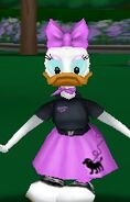 Daisy in a sock hop costume on Halloween