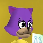 Tall cat head with small muzzle