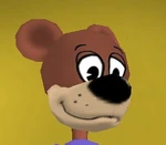 Small bear head with short muzzle