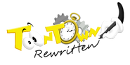 The Open Beta logo of Toontown Rewritten.