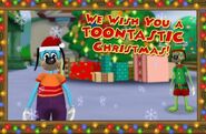 The Toon Council wishing everyone a Toontastic Christmas along with giving the Santa's Helper Outfit