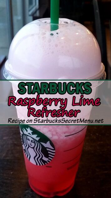 Raspberry Lime Refresher Top Secret