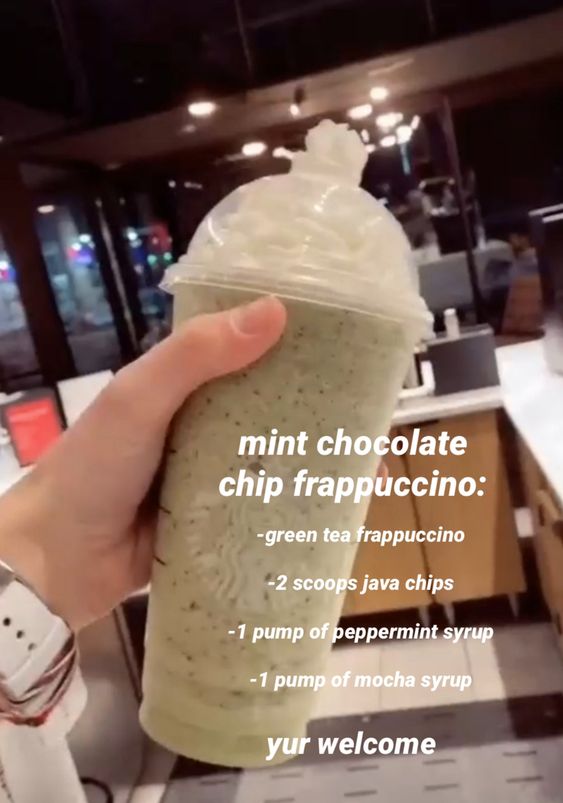 Mint Chocolate Chip Frappuccino Top Secret Starbucks Recipes Wiki Fandom