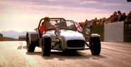 Jeremy won their DIY Caterham challenge after crossing the start line.
