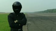The Black Stig, who was introduced during this segment