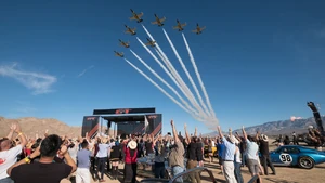 The show's first episode sees the presenters kick off with a festival in the California desert