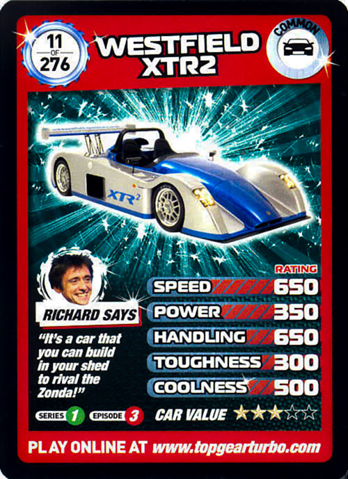 Turbo Challenge Card 8, Top Gear Wiki