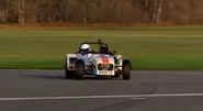 The Stig testing R500 on the Top Gear test track
