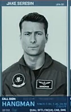 Jake HANGMAN Seresin TOP GUN Maverick Movie Name Tag Squadron Patch Set of  4