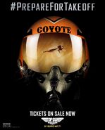 Top Gun twitter - poster - helmet - Coyote
