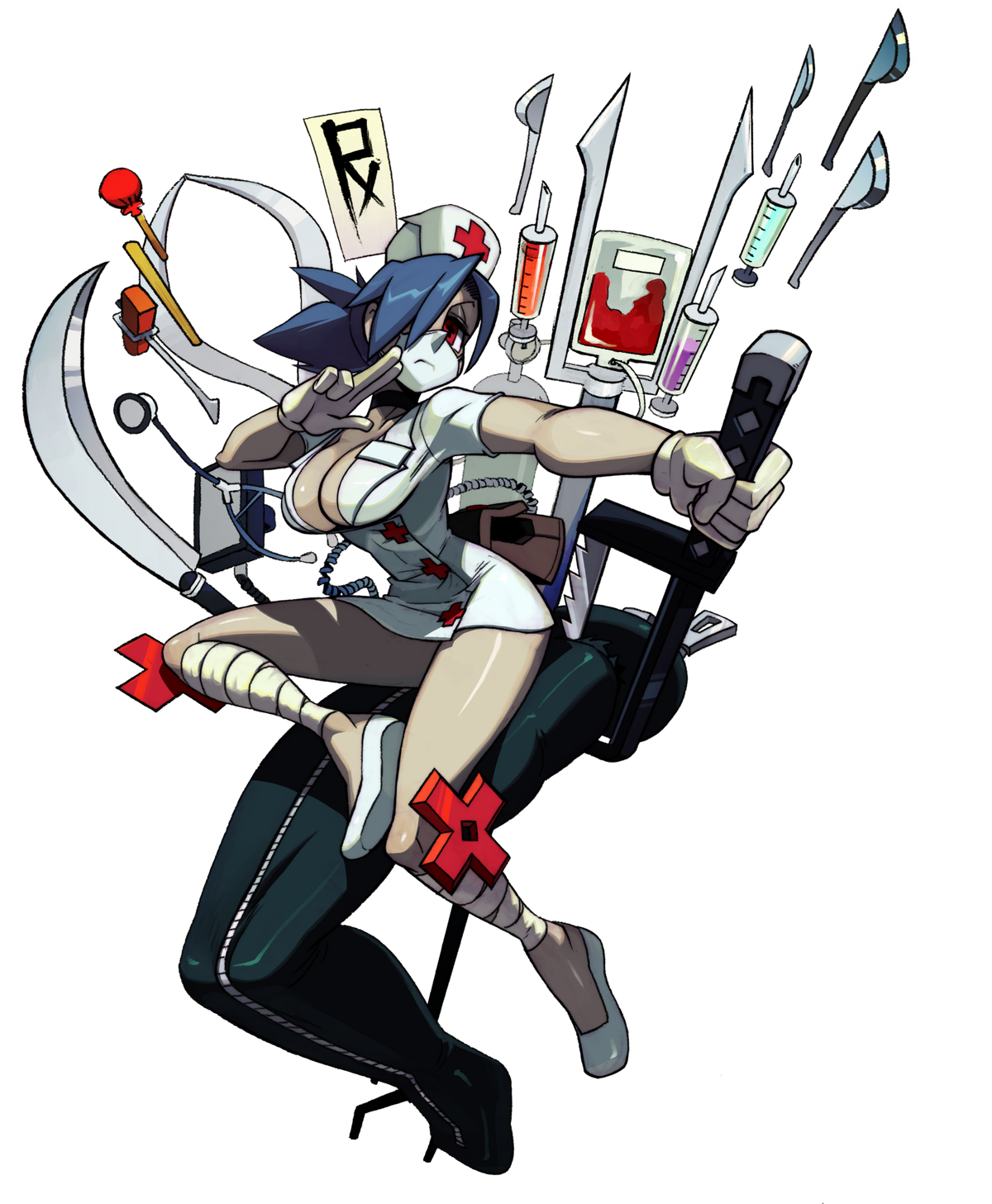 Валентайн скулгерлз. Skullgirls Valentine. Валентайн из Skullgirls.