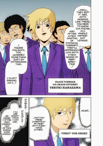 Teruki Hanazawa, Mob Psycho 100 Wiki